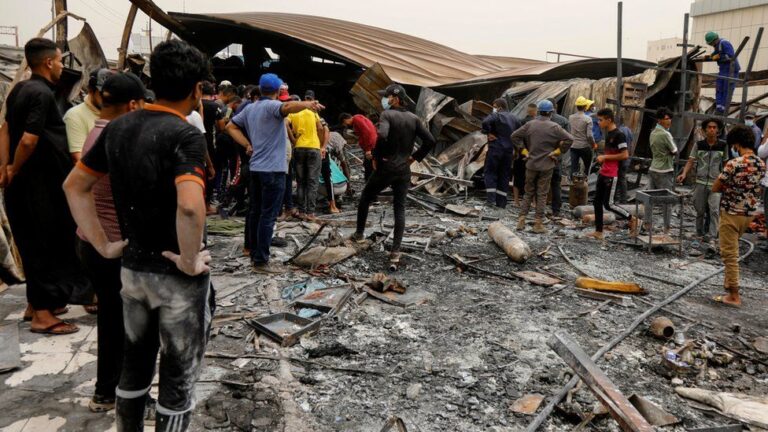 Iraq hospital fire: Protests as Covid ward blaze kills at least 92