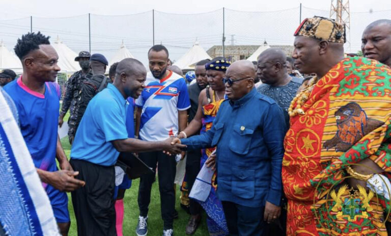 President inaugurates Alajo astroturf, promises more investment in football infrastructure 