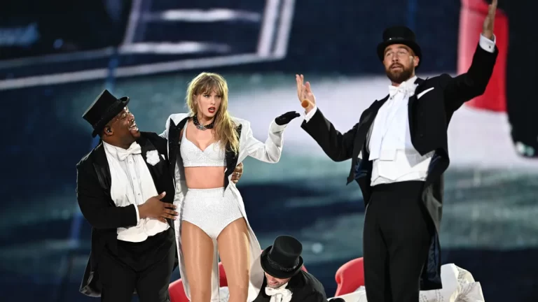 Taylor Swift stuns London crowd by bringing Travis Kelce on stage during Eras Tour concert